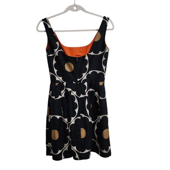 Anna Sui Dress Womens 4 Black Floral Silk Sleeveless Mini Y2K Lined Zip Closure - Picture 5 of 9